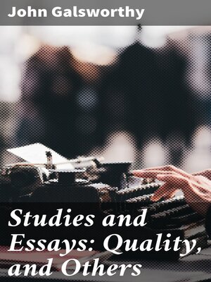 cover image of Studies and Essays